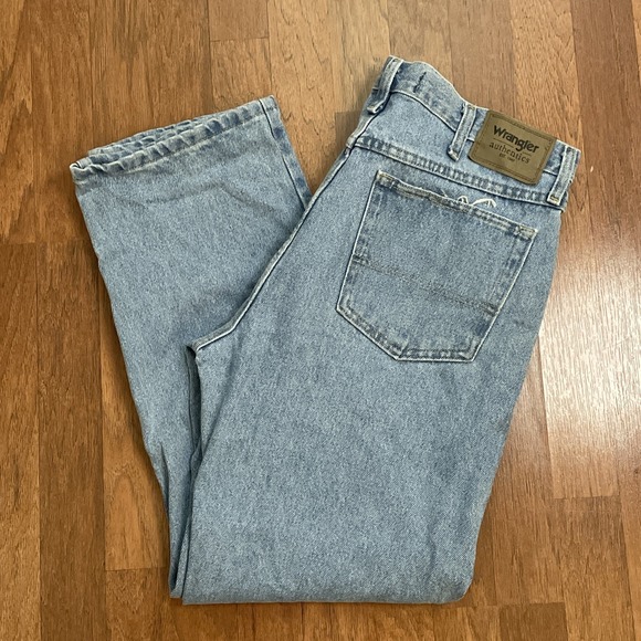 Wrangler Other - Wrangler Men's Authentic Jeans 34x29 Blue Light Wash Straight Leg Denim